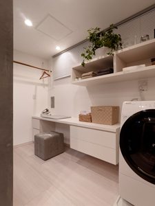 使い勝手のよい洗濯家事コーナー